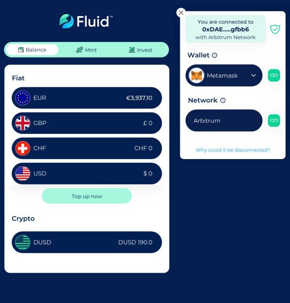 Your Fluid account enables you to manage multiple currencies AND cryptocurrencies